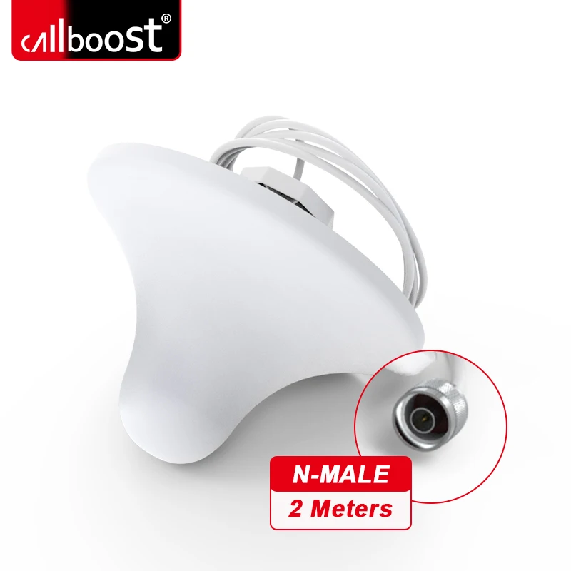 Callboost 실내 옴니 안테나 5dBi 698-2700mhz 셀룰러 증폭기 4g 리피터 신호 부스터 4G 안테나 N 수 커넥터 2M