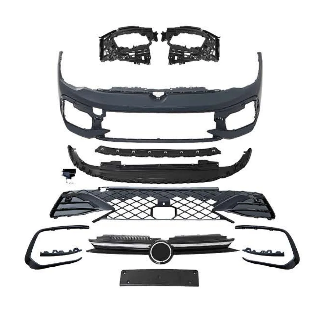 Flying Wing Auto Accessories Car Front Bumper Suitable For Golf 8 R-line Edition Front Assembly Kits With Fog Lamp Grill Kits