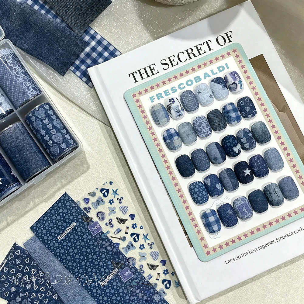 10 Fogli 3,8*20cm Nuovi Adesiv - Nail Art Denim recensione e prezzo