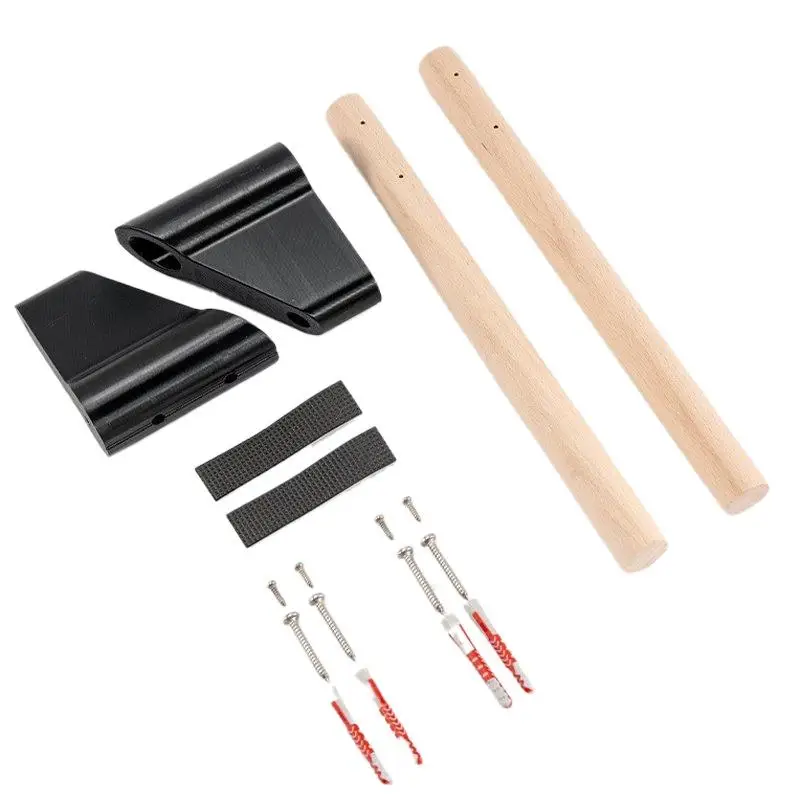 Bicycle Parking Rack Mounting Bracket Set Home Wall Mounted Bike Storage Rack Wooden Bicycle Parking Stand Space Organizer