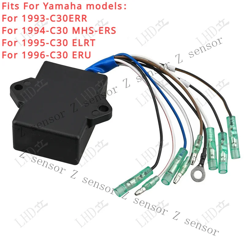 Z+ CDI Coil For Yamaha Outboard 25HP 30HP E25B E30H 25B 30H 2 Stroke 61N-85540-00~