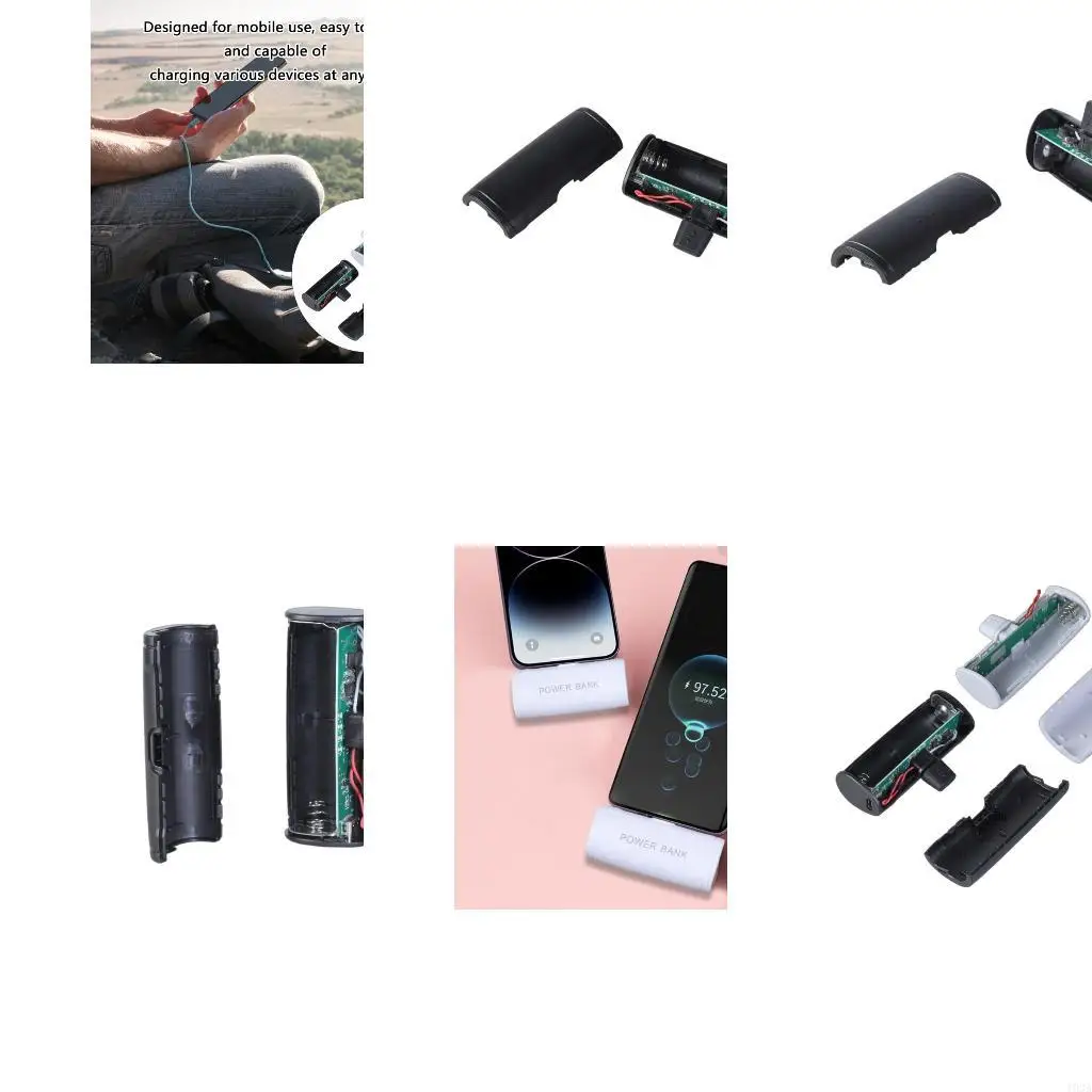 193A Portable Type C 18650 PowerBank Outer Box for 1x18650 Battery Housing Shell No Welding Required for DIY Users