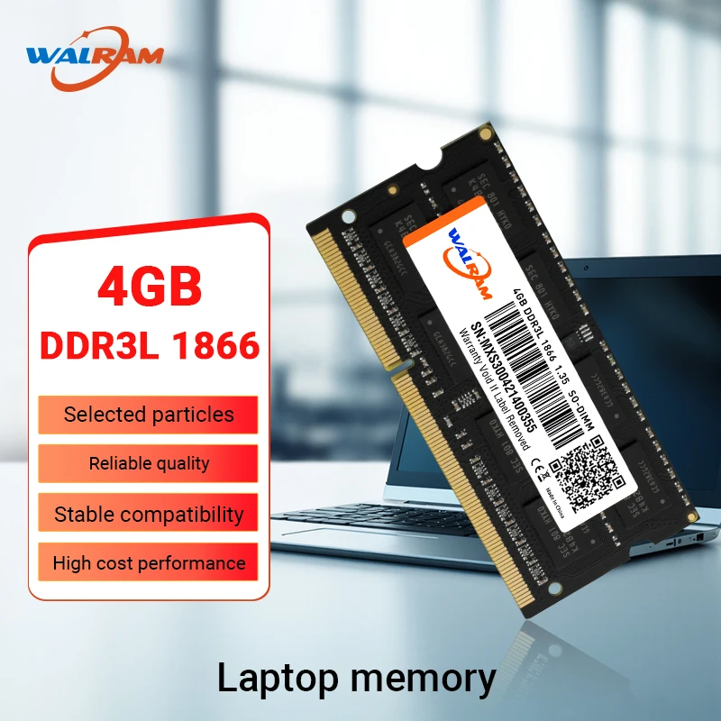 

WALRAM Memoria Ram DDR3L 8GB 4GB DDR3 1666MHz Laptop Ram DDR4 16GB 3200MHz 2666MHz 2400MHz Sodimm Internal Memory For Notebook