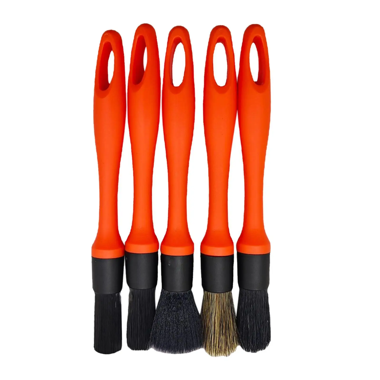 5x Auto Detailing Brushes Premium for Dashboard Vehicle Cleaning Engine