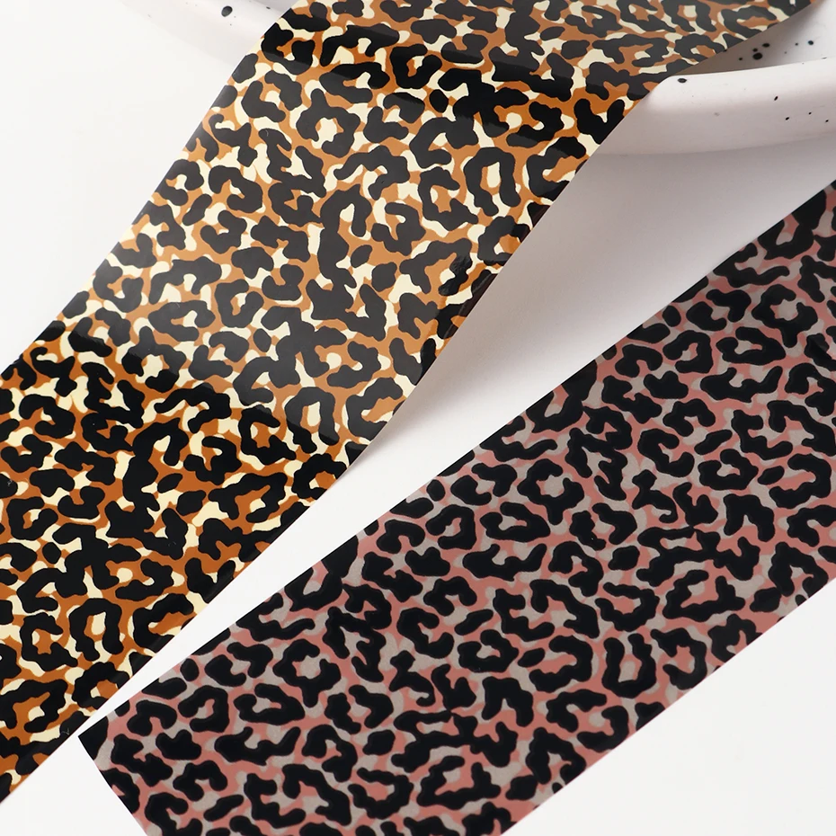 10 Stück Elegante Leopardenmuster Nagel-Transferfolien Aufkleber Tierfell Elegantes Leopardenmuster DIY Charm Nagelkunst Dekoration – Detail 4