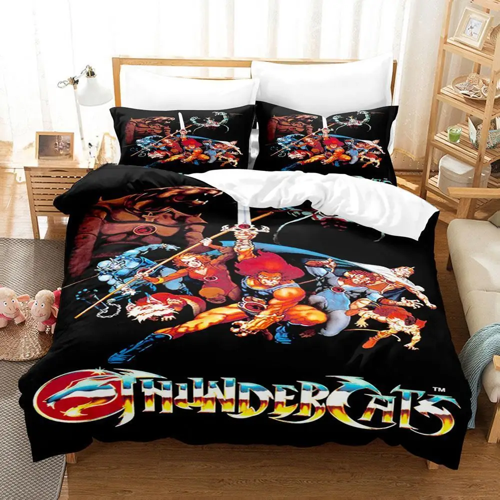 

3d Print Anime Thundercats Bedding Set Single Twin Full Queen King Size Bed Set Adult Kid Bedroom Duvet cover Sets Home Textiles