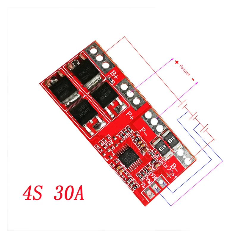 1S 2S 3S 4S 3A 20A 30A Li-ion Lithium Battery 18650 Charger PCB BMS Protection Board For Drill Motor Lipo Cell Module