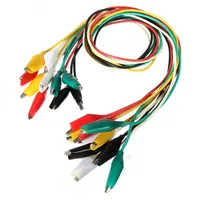 10-100pcs 50cm Alligator Clips Double-ended Clips Crocodile Cable Alligator Jumper Wire Test Leads Alligator Clips