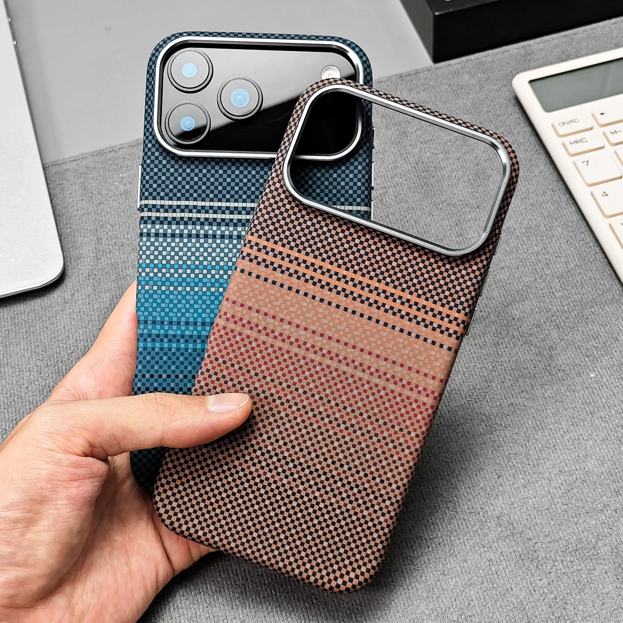 High Quality 600D Kevlar Carbon Fiber Pattern Case For IPhon