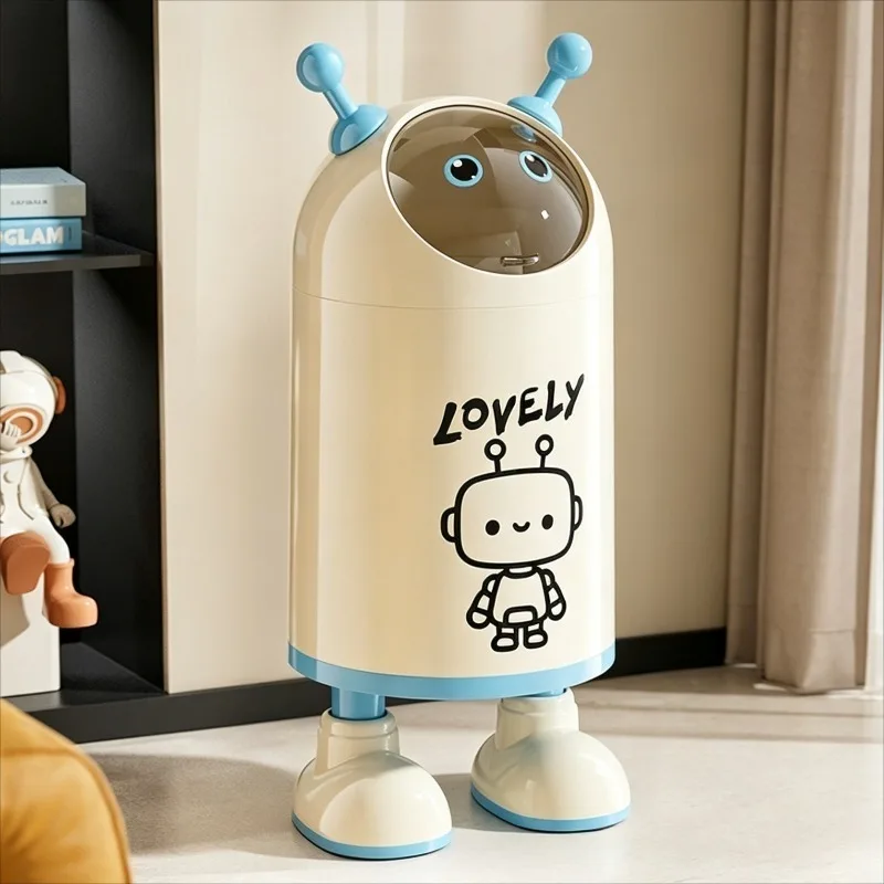 Cute Waste Bins Large Creative Trash Can Home Decor Double Wastebasket Luxury Seal Food Waste Trashs Bin for Bathroom Kitchen