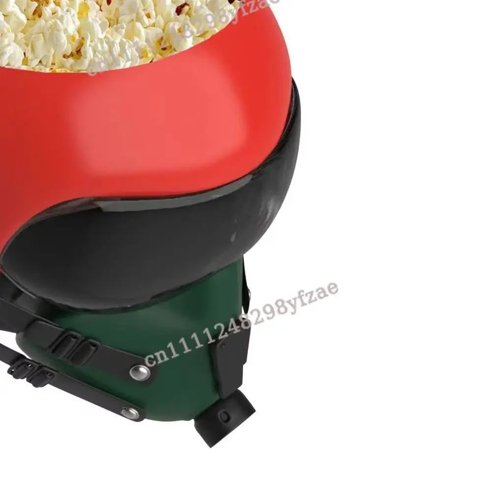New Flight Helmet Popcorn Bucket for Home Decoration Ornament Helmet Shaped