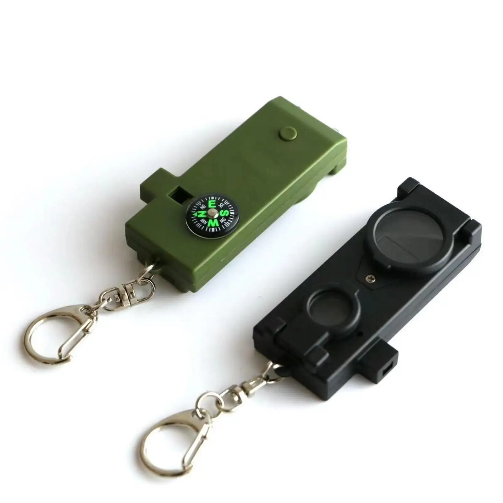 Outdoor Multifunctional Whistle with Keychain for Hiking Camping