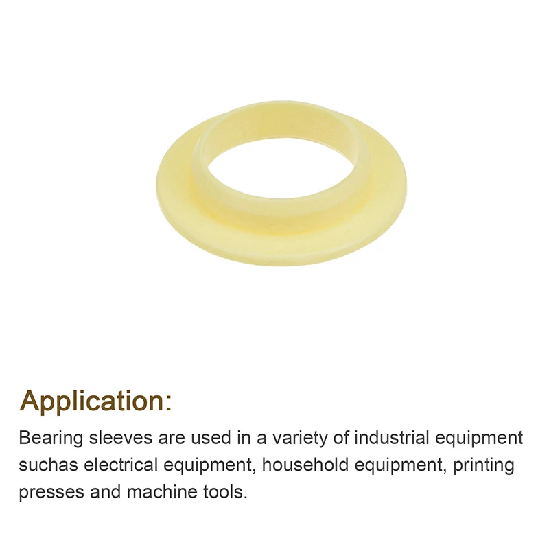 1/2/4pcs F0810/F1012/F1214/F1416/F1517 Oil Free Flanged Sleeve Bearings Pressure Resistance Plastic POM Wrapped Oilless Bushings