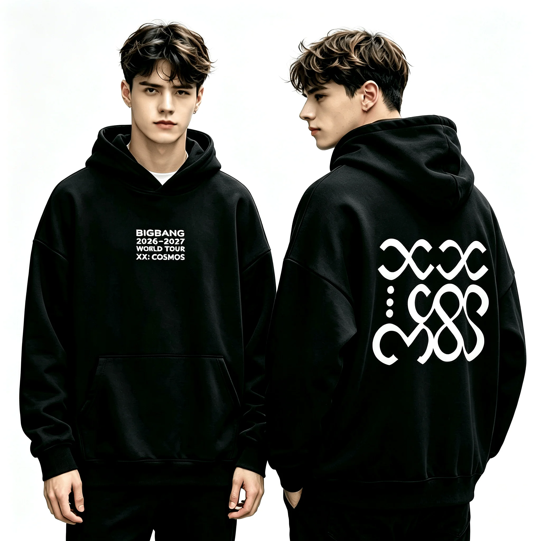 Bigbang 2026-2027 World Tour XX: Cosmos Hoodie Herren Damen Oversized Pullover Hip Hop Streetwear Kpop Konzert Fans Sweatshirt – Detail 5