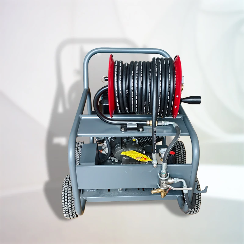 High flow 30lpm 170bar 30m high pressure water spray sewer drain dredging cleaning machine for pipe