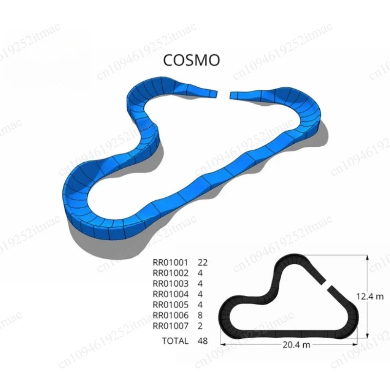 Portable Plastic Assembled Pump Track For Skateboard BMX Exercise Use