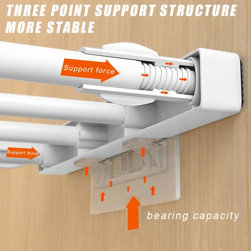 1/4/8/12PCS  Shelf Support Adhesive Pegs Closet Partition Bracket Cabinet Support Clips Wall Hanger Sticker For Kitchen Bathroom