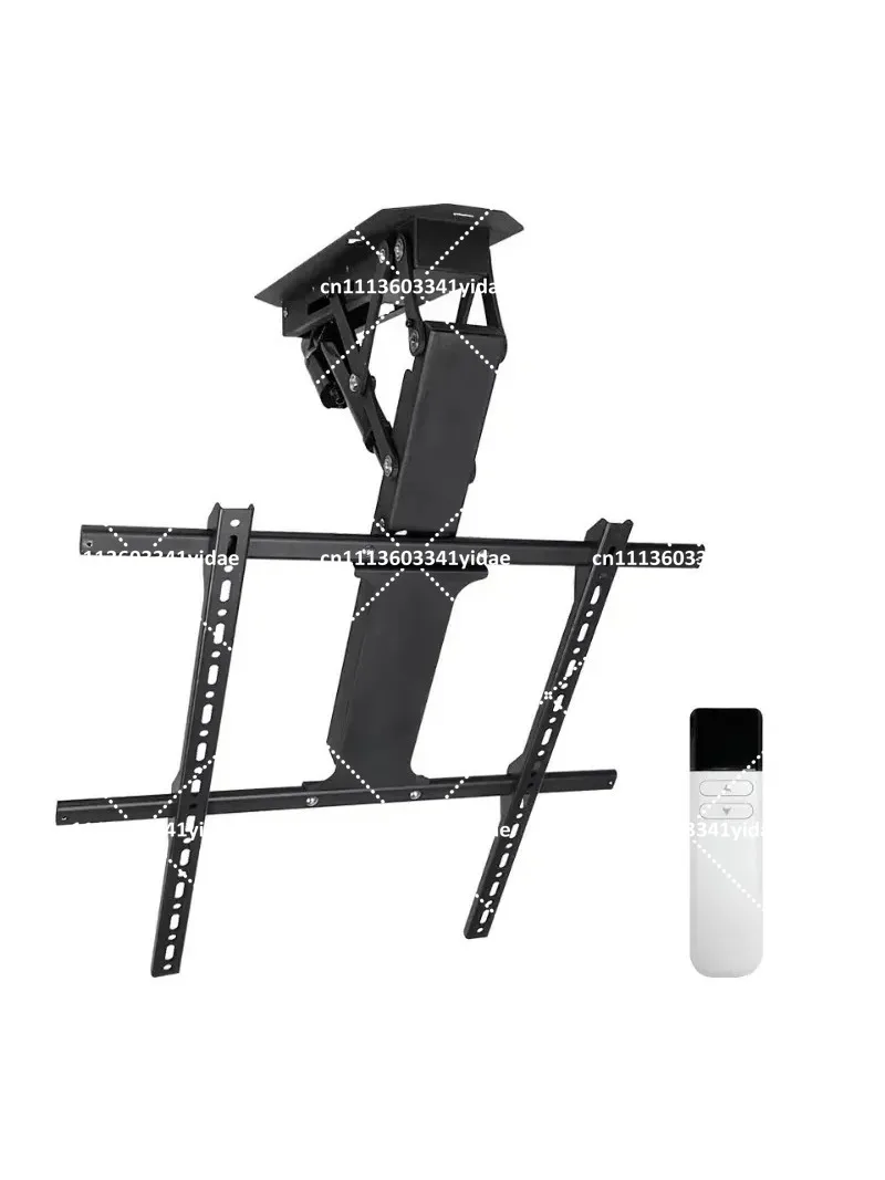 Motorized Flip Down Ceiling TV Mount with Remote Control, Drop Down TV Lift Bracket for Flat Screens