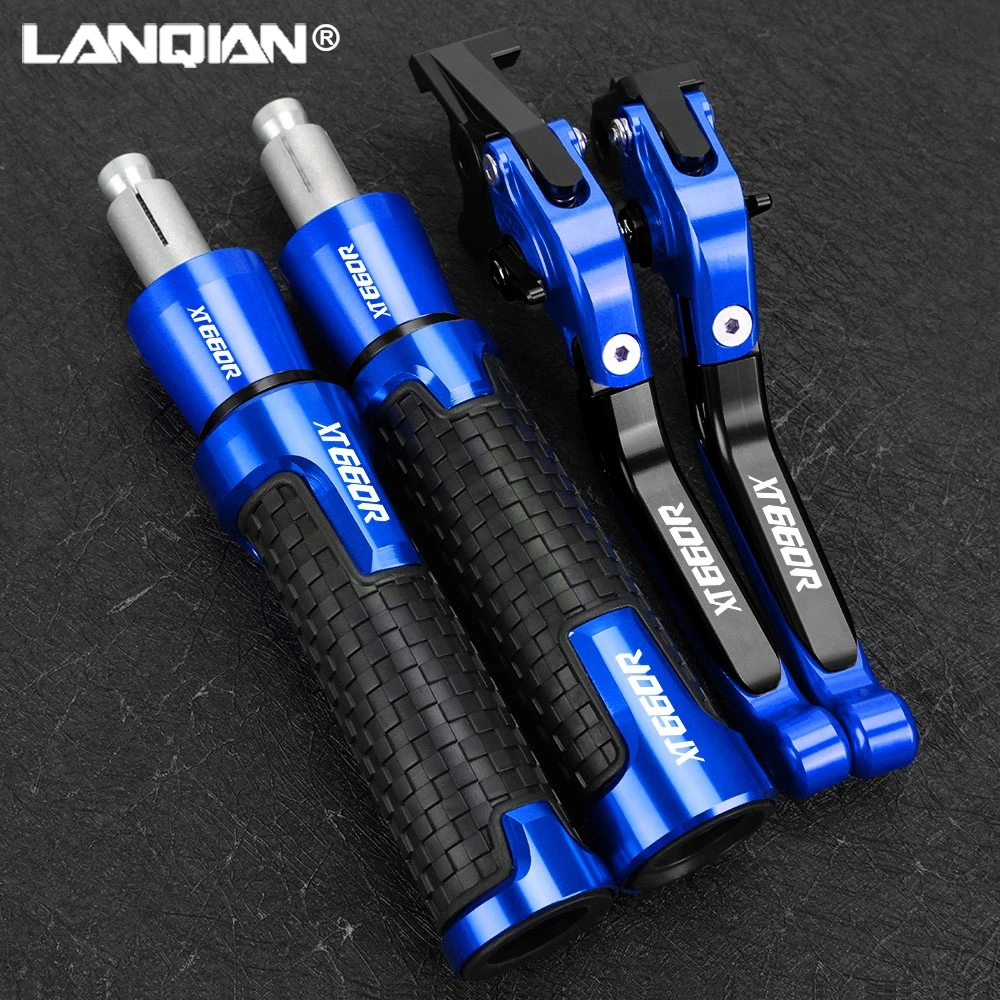 

For YAMAHA XT660 XT 660 R XT660R 2004 -2023 Motorcycle Foldable Brake Clutch Levers 7/8'' 22mm Handlebar Knobs Handle Grips Ends