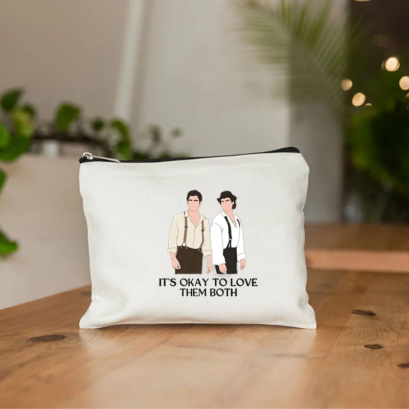 It's Ok To Love Them Both Team Conrad Jeremiah Cousins Print Makeup Bag Travel Lipstick Bags Pencil Case for School Wallet