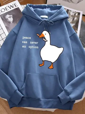 Peace Was Never An Option Printed Sweatshirt Men Street Oversize Autumn Hooded Hipster Soft Hoodies Hip Hop Warm Sportswears