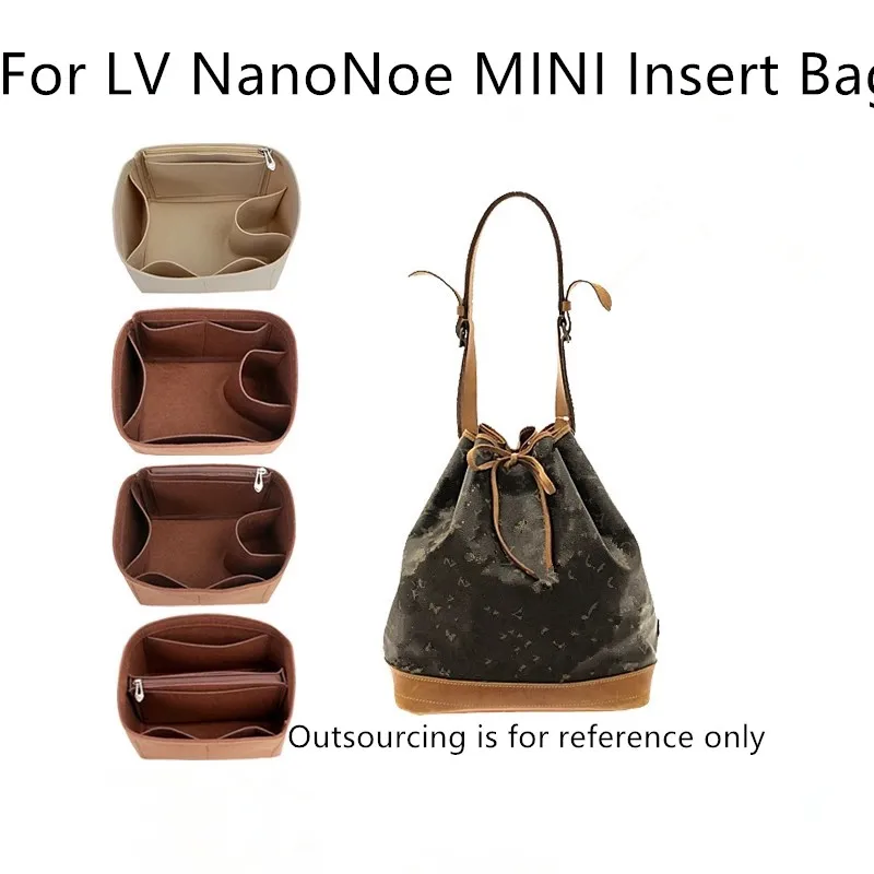 Bolsas de cubo, forro interior para monedero, moldeador de fieltro, organizador de bolsa apto para Monogramm Sac Noe Grande Noe BB Petit Nm Nano Totebag