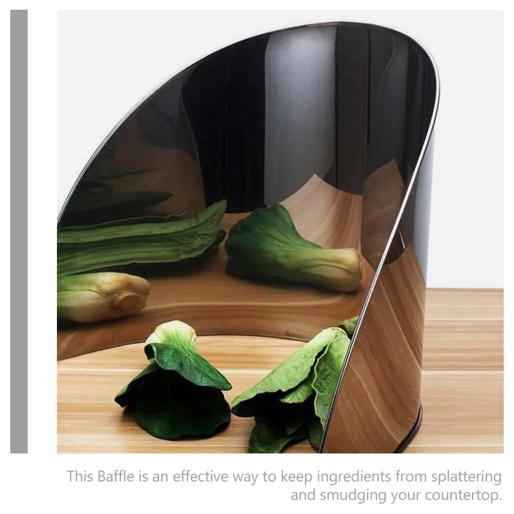

Cutting Board Baffle Kitchen Splatter Guard Oil Proof Shield Countertop Protection Compact Chopping Board Barrier Kitchen