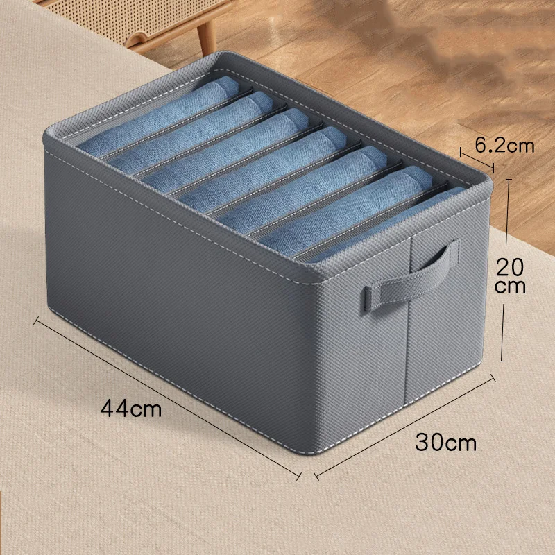 Jeans Compartment Storage Box Closet Clothes Drawer Pp Board Separation Box Stacking Pants Drawer Divider Folding Home Organizer