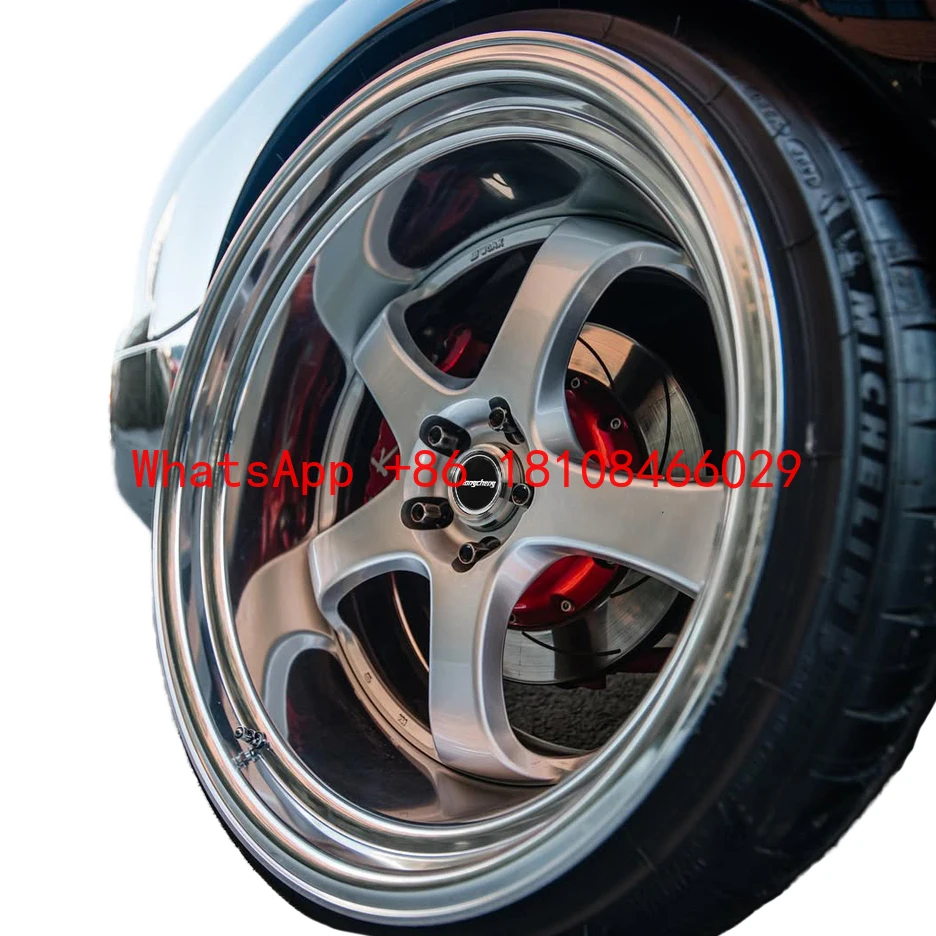 

Customized Alloy Wheels 18-20 Inch Deep Concave 2-Piece 5x112 Super Light Forged Chrome or Polished 6061 Aluminum Alloy Wheel