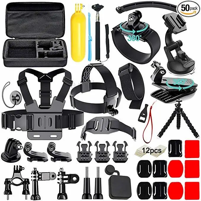 

Accessories kit for Gopro Hero 7 6 5 Black Hero 4 3 Session Set Mount for SOOCOO / Akaso / xiaomi 4K for eken h9r 13N EVA VS77