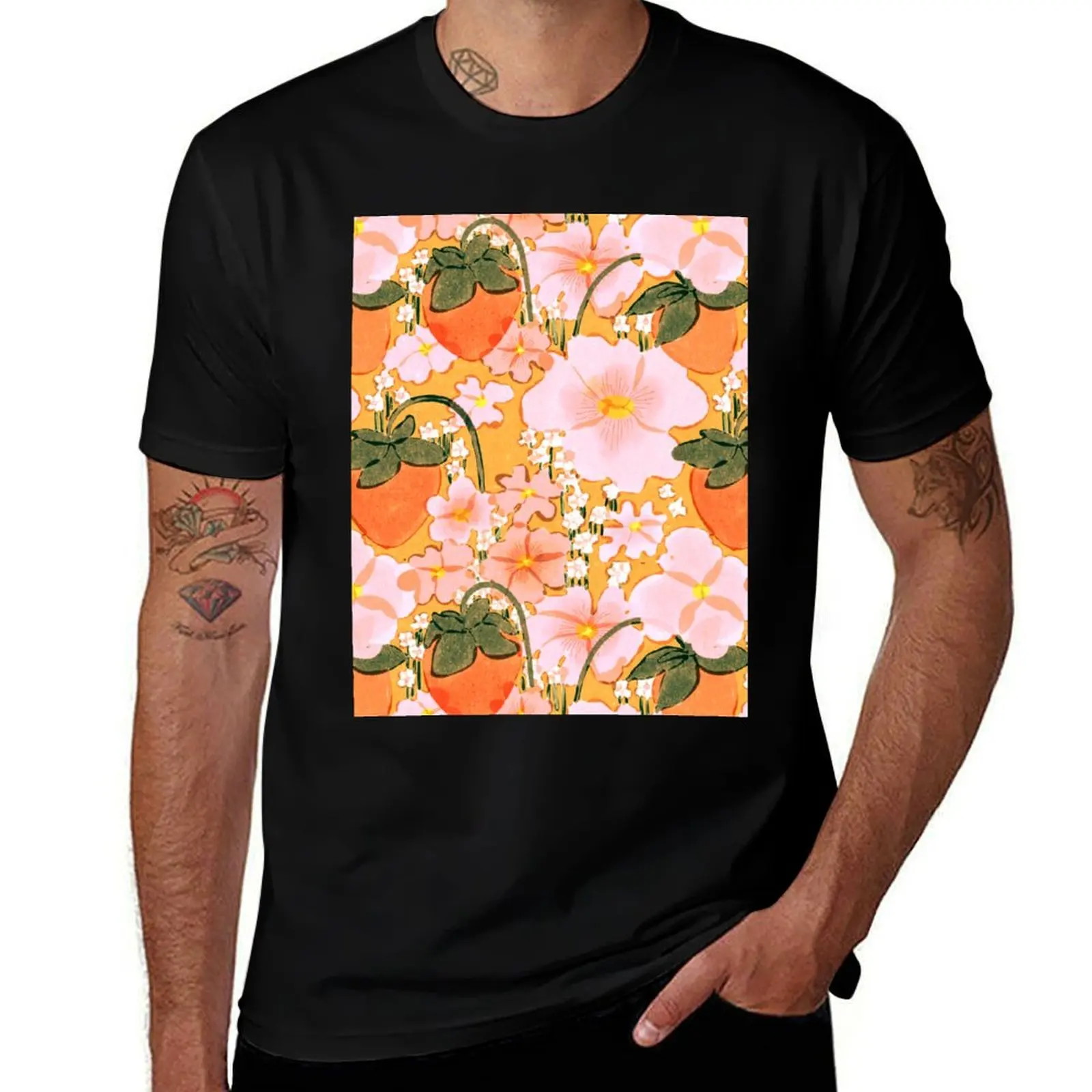 Strawberry Fields II T-Shirt Anti-Fade Casual Tee Shirt