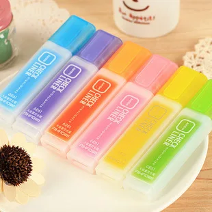 1 Pcs Candy Color Large Highlighter Pens Creative Marker Graffiti Day Stationery for School Highlighters Marker Pen