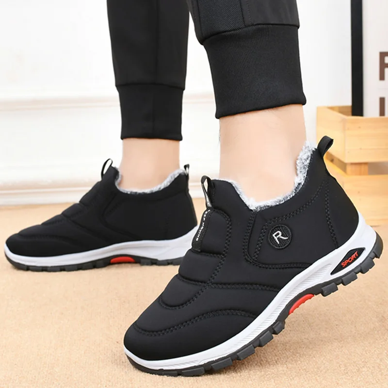 Snow Boots Men Casual Men's Boots Male Winter Shoes For Men Outdoor Shoes Men Plus Size Mens Shoes Footwear Work Boots image 3