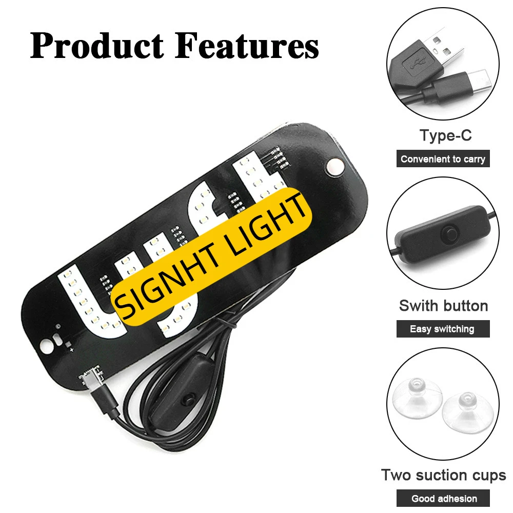 جديد تاكسي مؤشر LED ضوء USB ل L-YFT سيارة تحديد الضوء 6 فولت/12 فولت حالة للاستخدام التحديثي #4