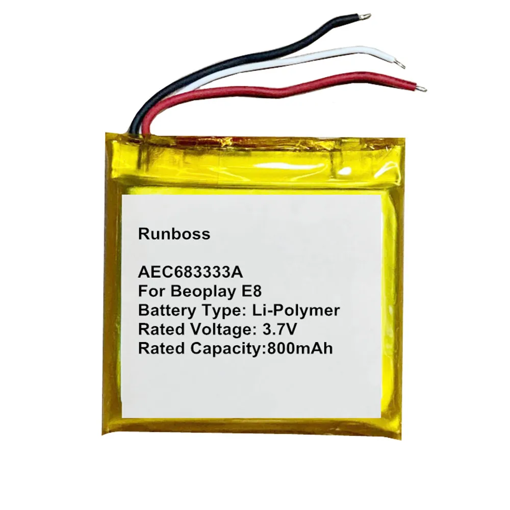 New AEC683333A 3.7V 800mAh Rechargeable Replacement Battery For Bang & Olufsen Beoplay E8 2.0 2rd Gen TWS Charging Box