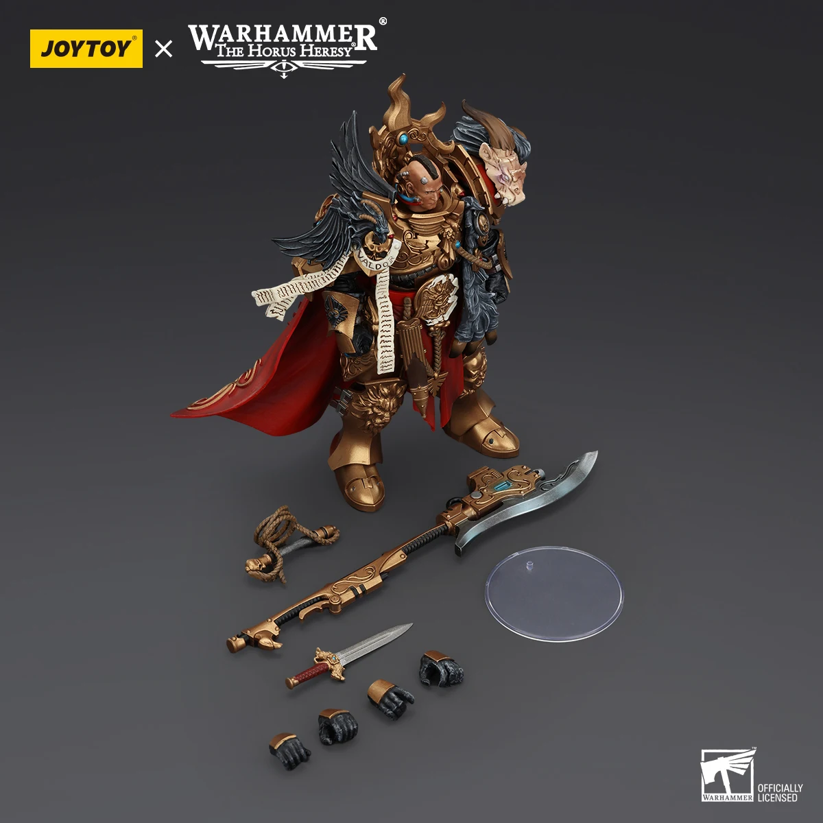 JOYTOY Warhammer 40k Figure Legio Custodes Constantin Valdor, Captain-General of the Legio Custodes Statue Collection Model Gift