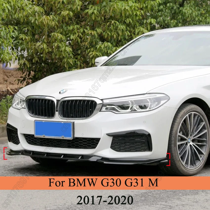 

For BMW 5 Series G30 G31 M 530d 525i 540i 530i 2017-2020 Car Front Bumper Lip Splitter Diffuser Spoiler Bumper Guard Accessories