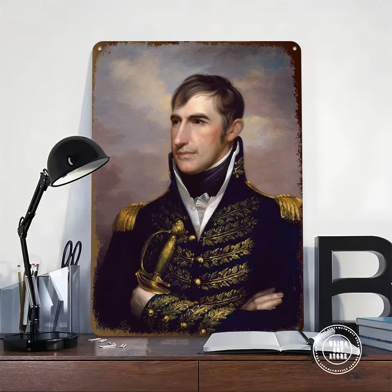 Andrew Jackson Portrait Metal Poster Customized Wall Art Retro Vintage Tinplate Signs for Home Decoration Gaming Tin Sign House