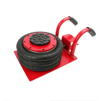 3 Ton Pneumatic Car Jack Triple-bag Air Jack Hand-end Type Car Lifting Equipment Garage Repair Shop Car Jack 15CM-40CM