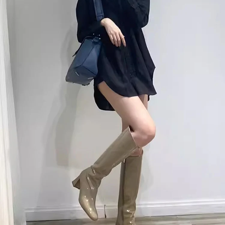 Neue Damen Bla Long Sve Leinen irt mit ket Design Sommer Loose Fit Kragen Reine Farbe Knopfverschluss