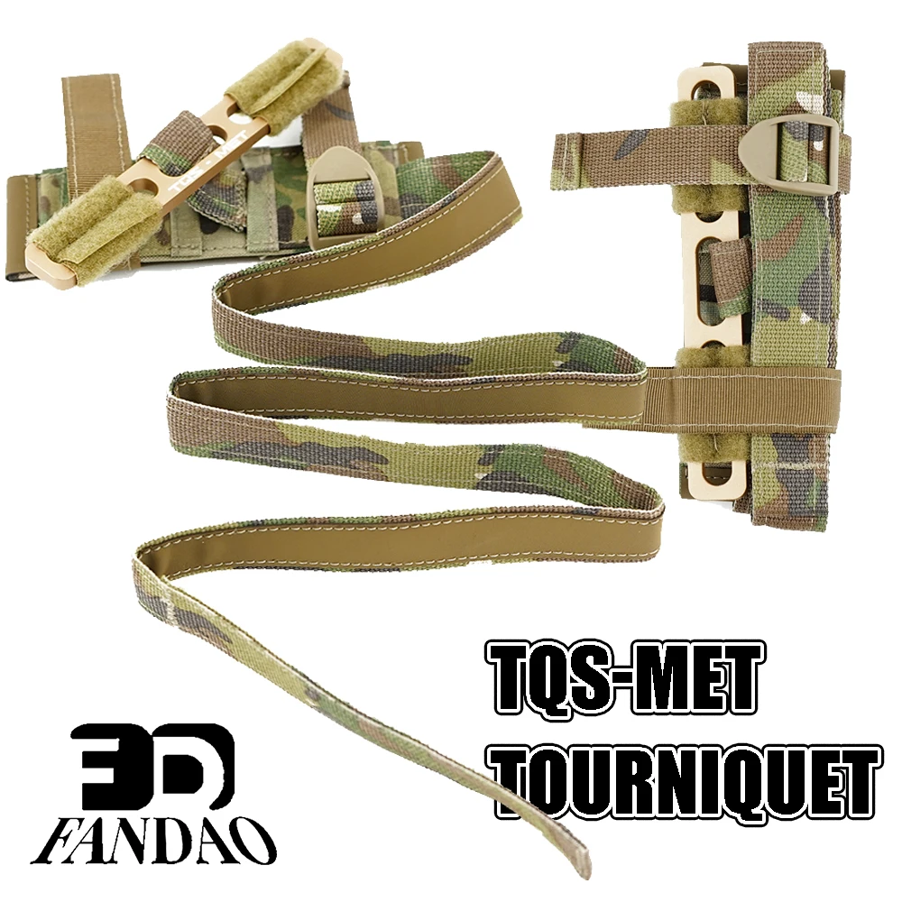 

Tactical TQS-MET Tourniquet with Aluminium tourniquet Bar 1.5” Compression Band for Bleeding Control Essential for Emergency Use