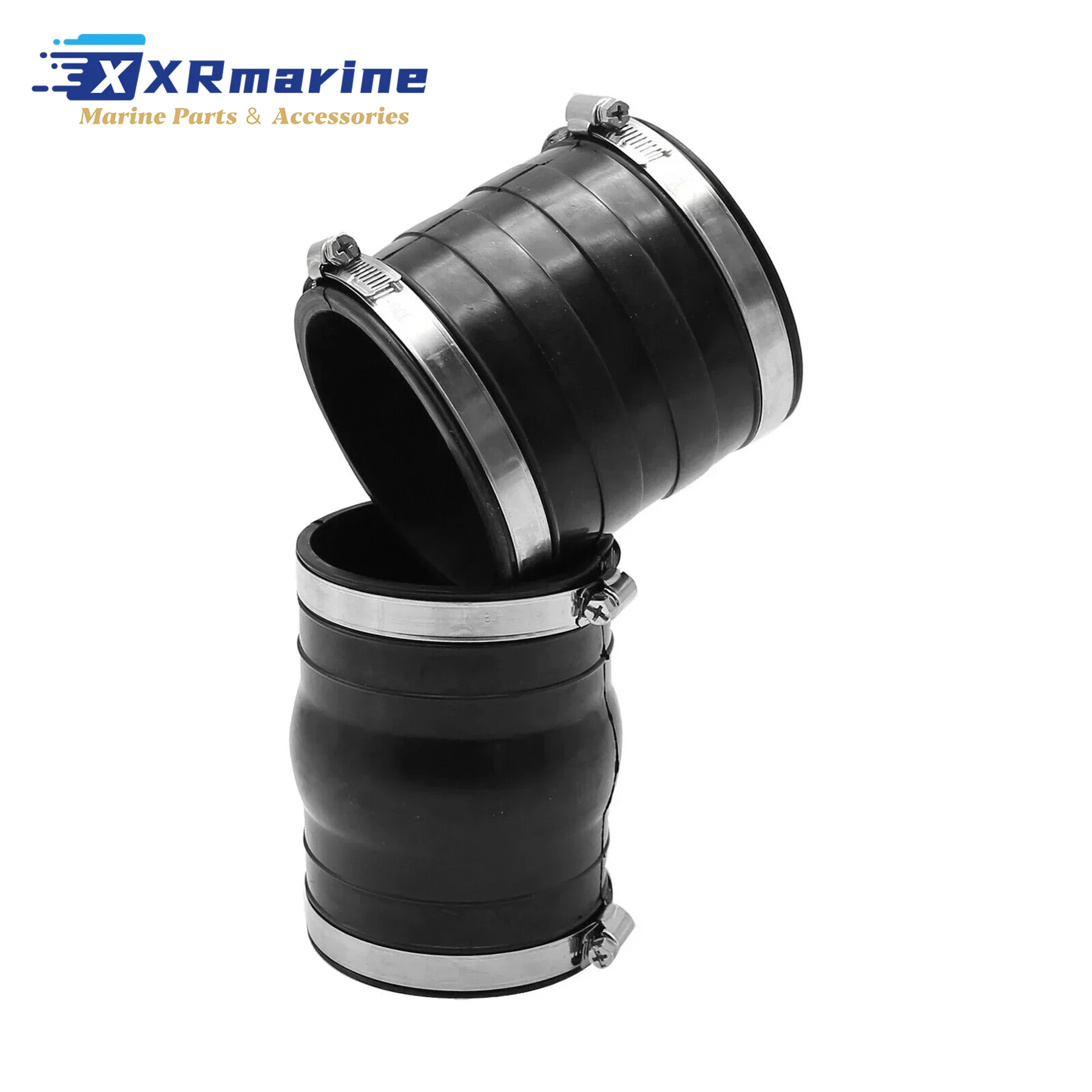 2 Pcs Exhaust Hose Bellows 3852696 3852741 for Volvo Penta V6 V8 4.3L 5.0L 5.7L 5.8L 7.4L 8.1L Motor 3863450 18-2779 18-2780 view 4