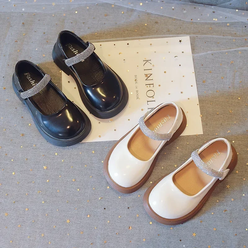 

Fashion Leather Shoe Versatile New Spring Sandals Casual Comfort Girl Shoes Anti Slip Light Kid Shoes Exquisite Princess Shoe