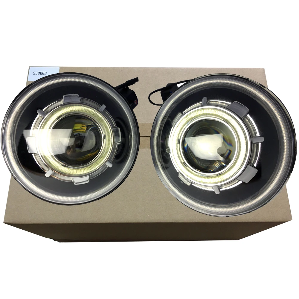 Lantsun J238RGB 7-Inch LED Headlights Color-changing Lamp for Jeep for Wrangler JK07-17