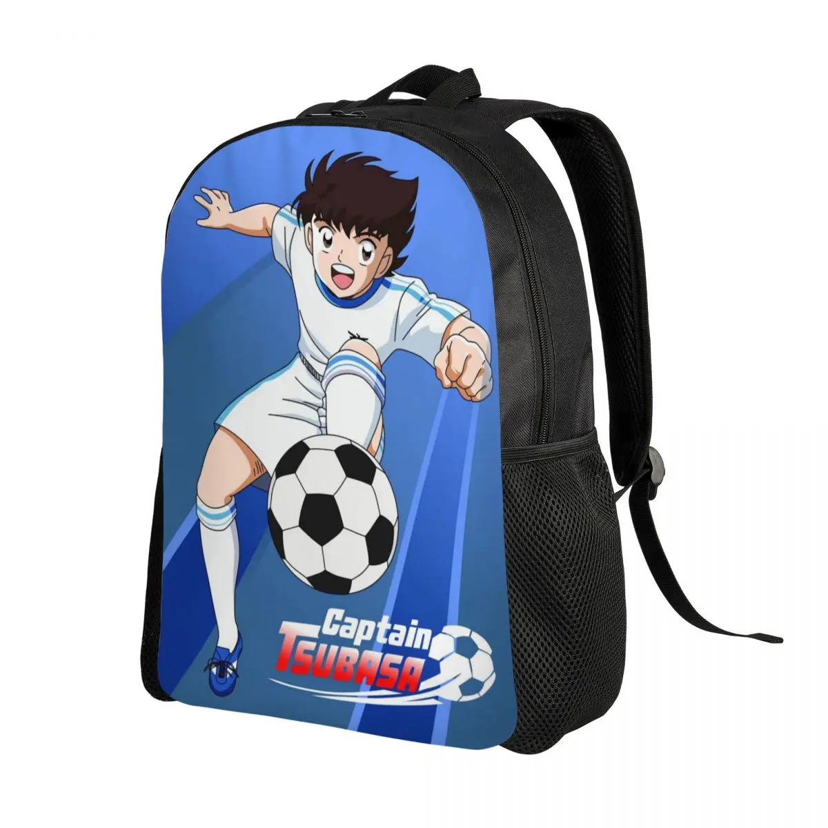 

Classic Manga Captain Tsubasa Laptop Backpack Men Women Fashion Bookbag for School College Students Japan Footballer Anime Bags