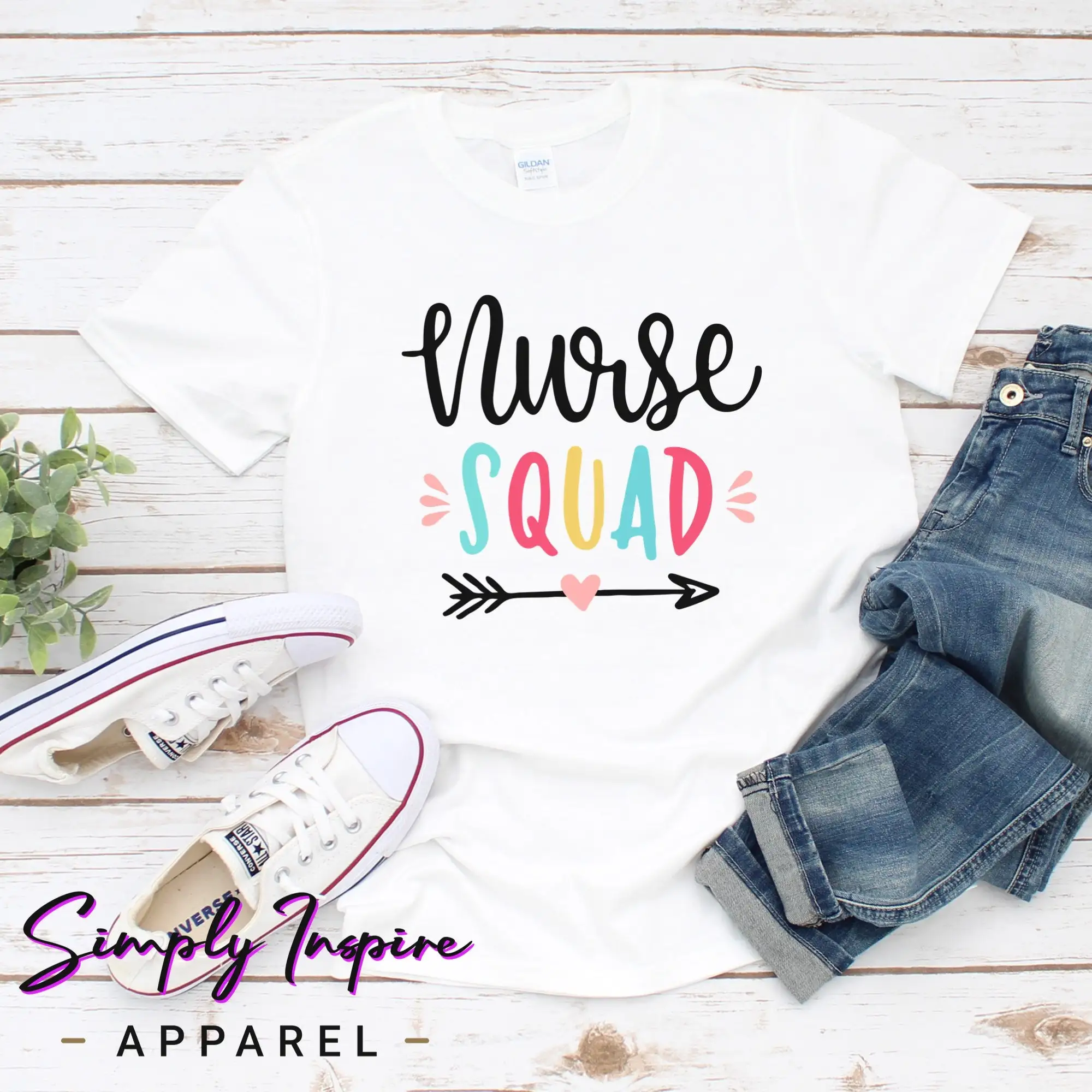 Nurse Squad T-Shirt/ Bow and Arrow Heart Nurse Shirt\ RN Shirt\ Gift for Nurses\ Nurse Appreciation Tees\ Hoodies