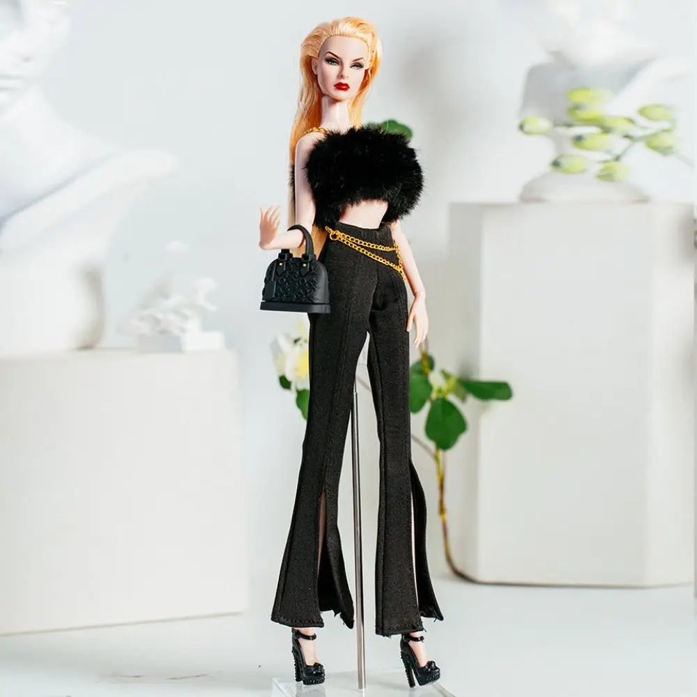 European Fashion Doll Clothes Suit Luxurly 6 Styles Wedding Dresses Exquisite Black Lace Dress Set