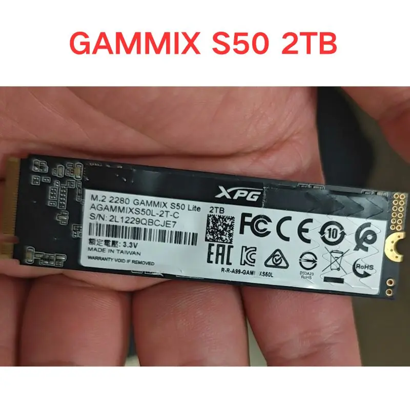 Second hand test OK GAMMIX S50 2TB Solid State Drive