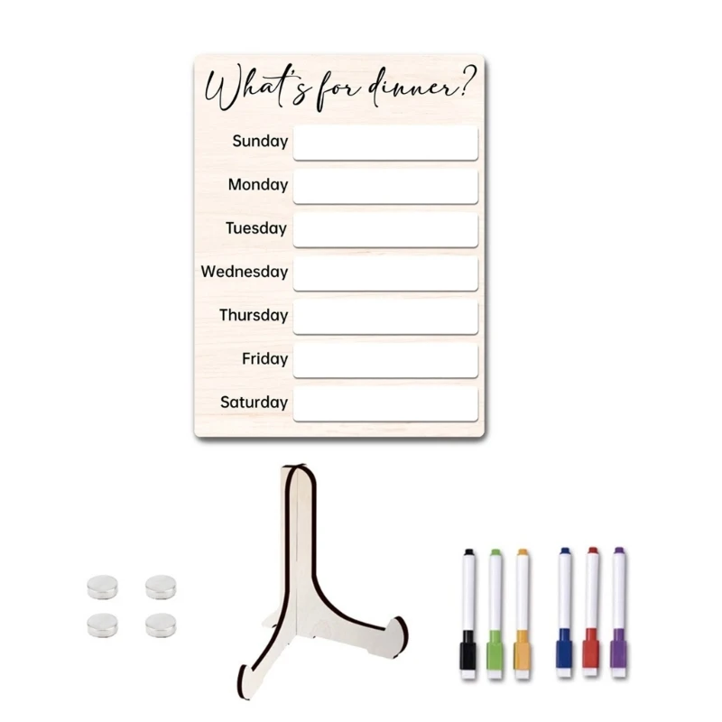 E9LB Fridge Whiteboard To-do-list Board for Fridge Grocery Shopping List