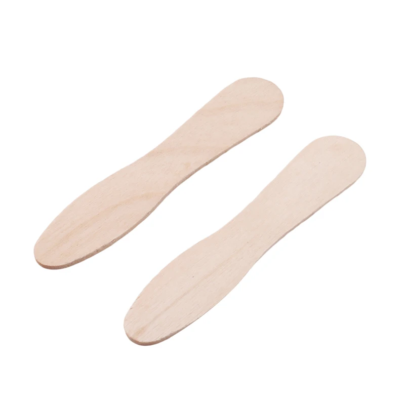 120 PCS / Lot DIY Ice Cream Popsicle Sticks Natural Wooden Sticks Ice Cream Spoon Hand Crafts Art Ice Cream Lolly Cake Tools